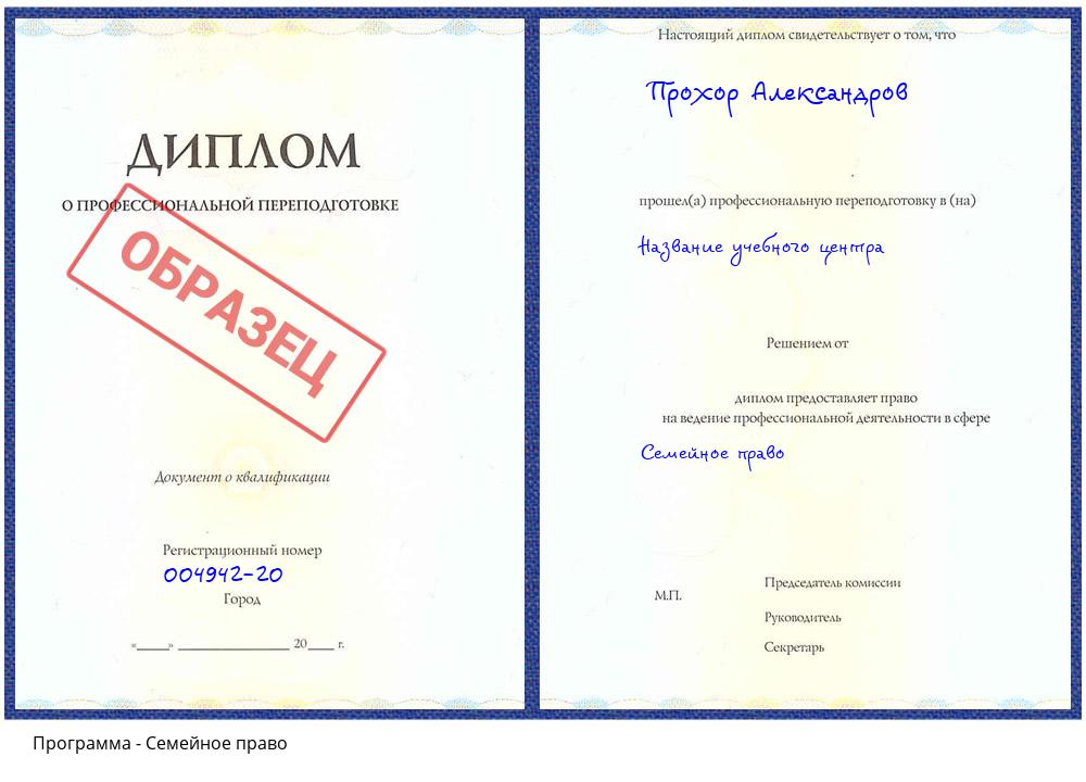 Семейное право Югорск
